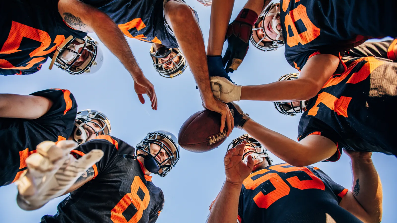 Football on the field